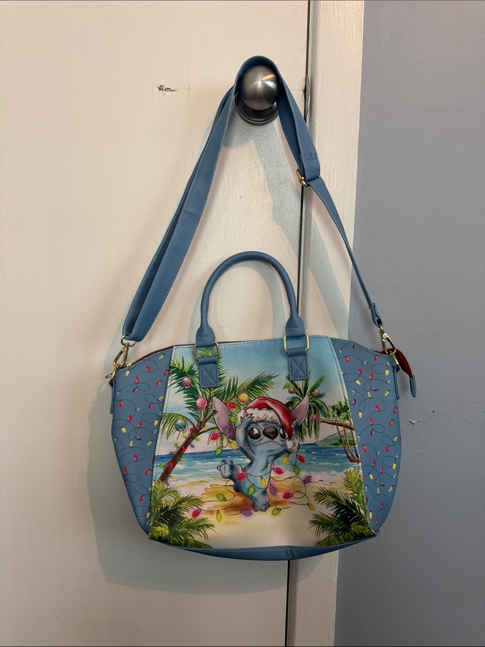 Loungefly Stitch & Scrump Holiday Purse